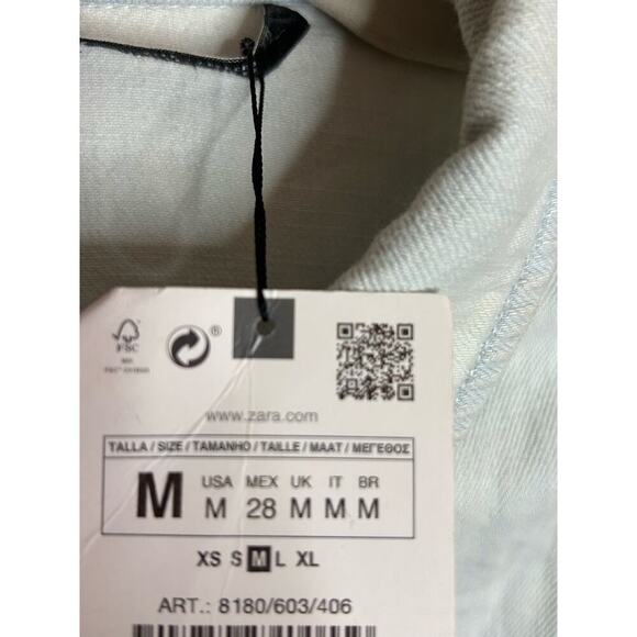 Nwt- Zara-Denim Romper-medium - Picture 6 of 8